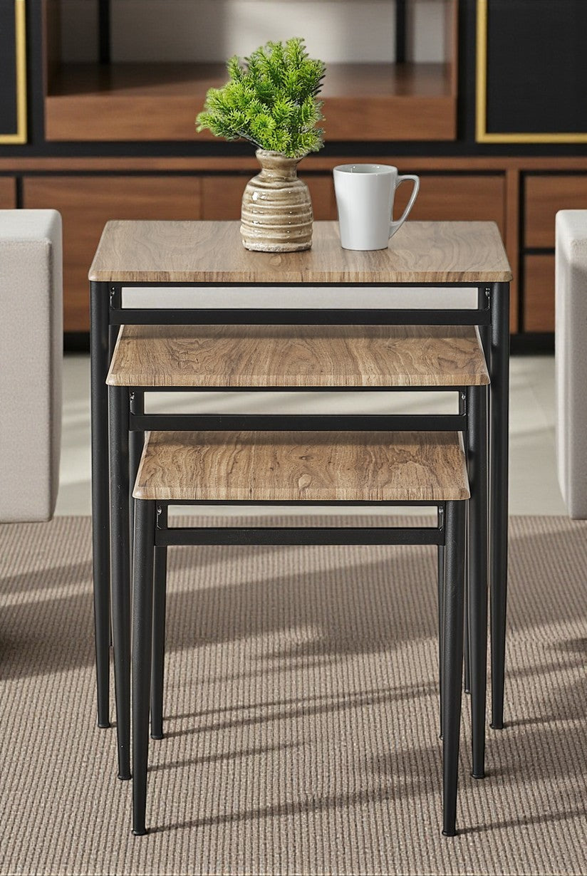 Diva Serisi 1. Sınıf Mebran MDF 3’lü Zigon Sehpa Takımı