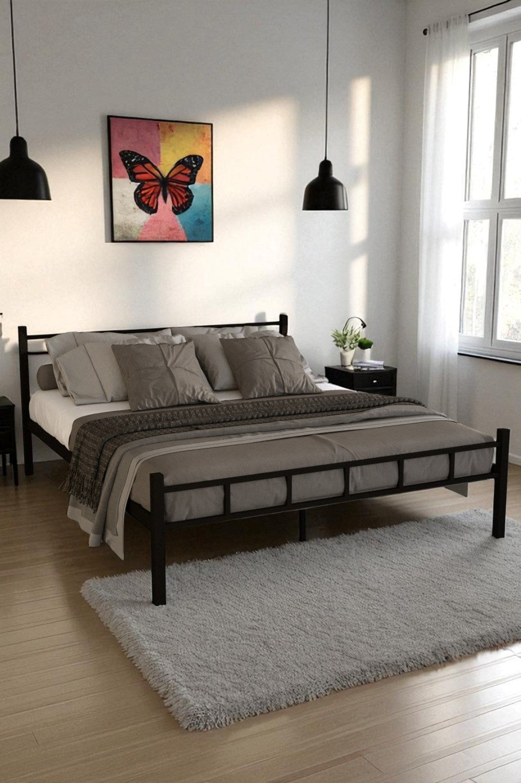 Serenita Metal Ferforje Tek Kişilik Karyola 120x200