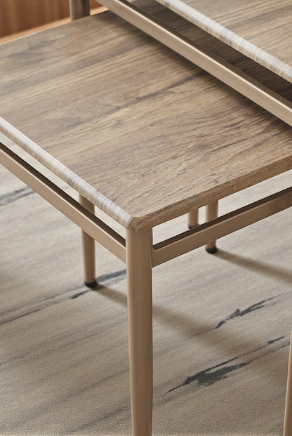 Diva Serisi 1. Sınıf Mebran MDF 3’lü Zigon Sehpa Takımı