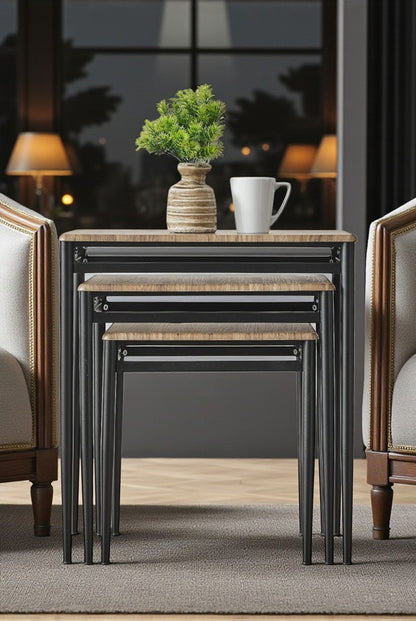 Diva Serisi 1. Sınıf Mebran MDF 3’lü Zigon Sehpa Takımı