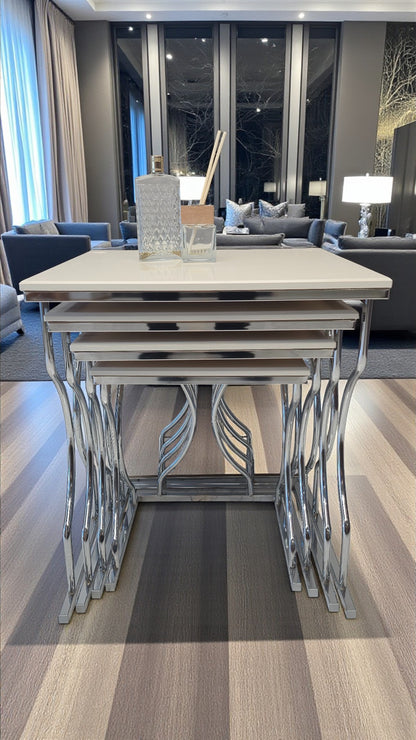 Fursimo Arden Elite 4’lü Kare Zigon Sehpa Seti