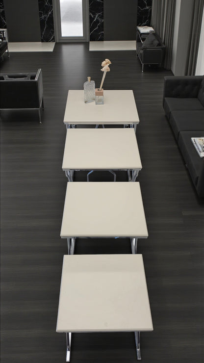 Fursimo Arden Elite 4’lü Kare Zigon Sehpa Seti