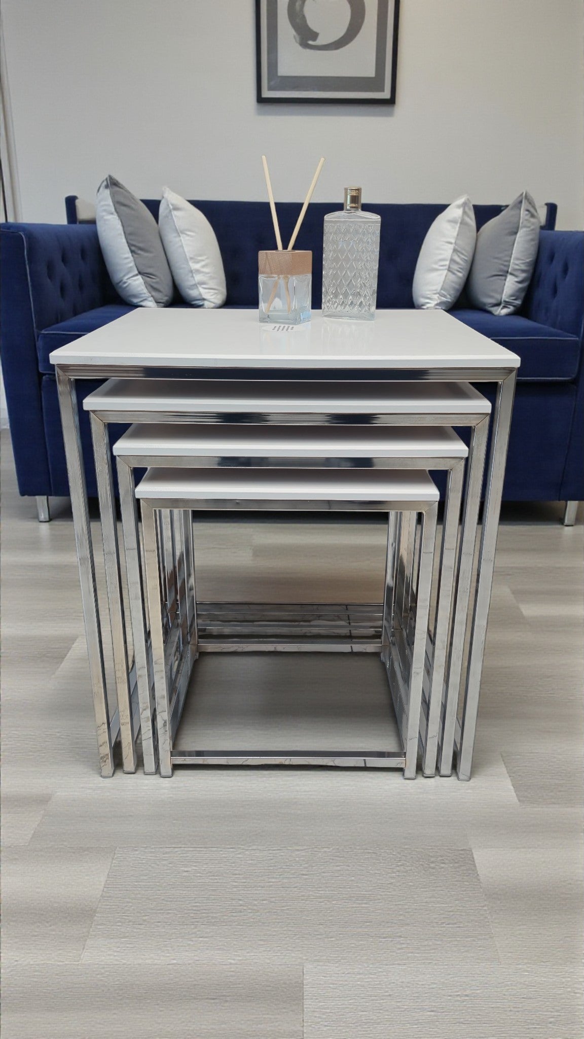 Eterna Serisi 4’lü Zigon Sehpa Takımı – MDF Üst Tabla & Metal Ayaklı