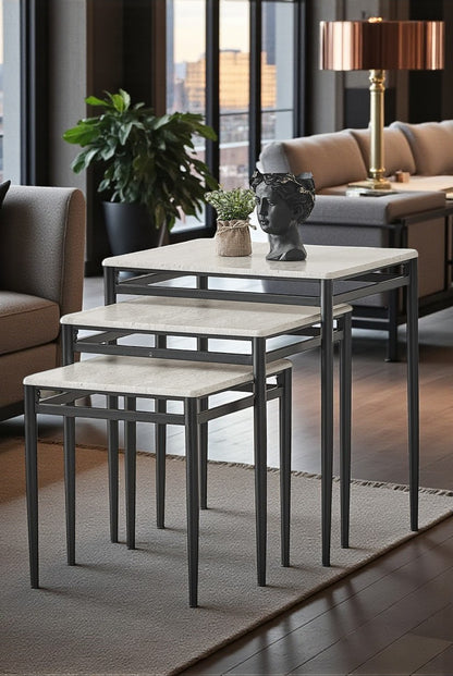 Diva Serisi 1. Sınıf Mebran MDF 3’lü Zigon Sehpa Takımı