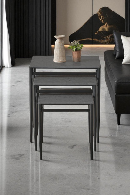 Diva Serisi 1. Sınıf Mebran MDF 3’lü Zigon Sehpa Takımı