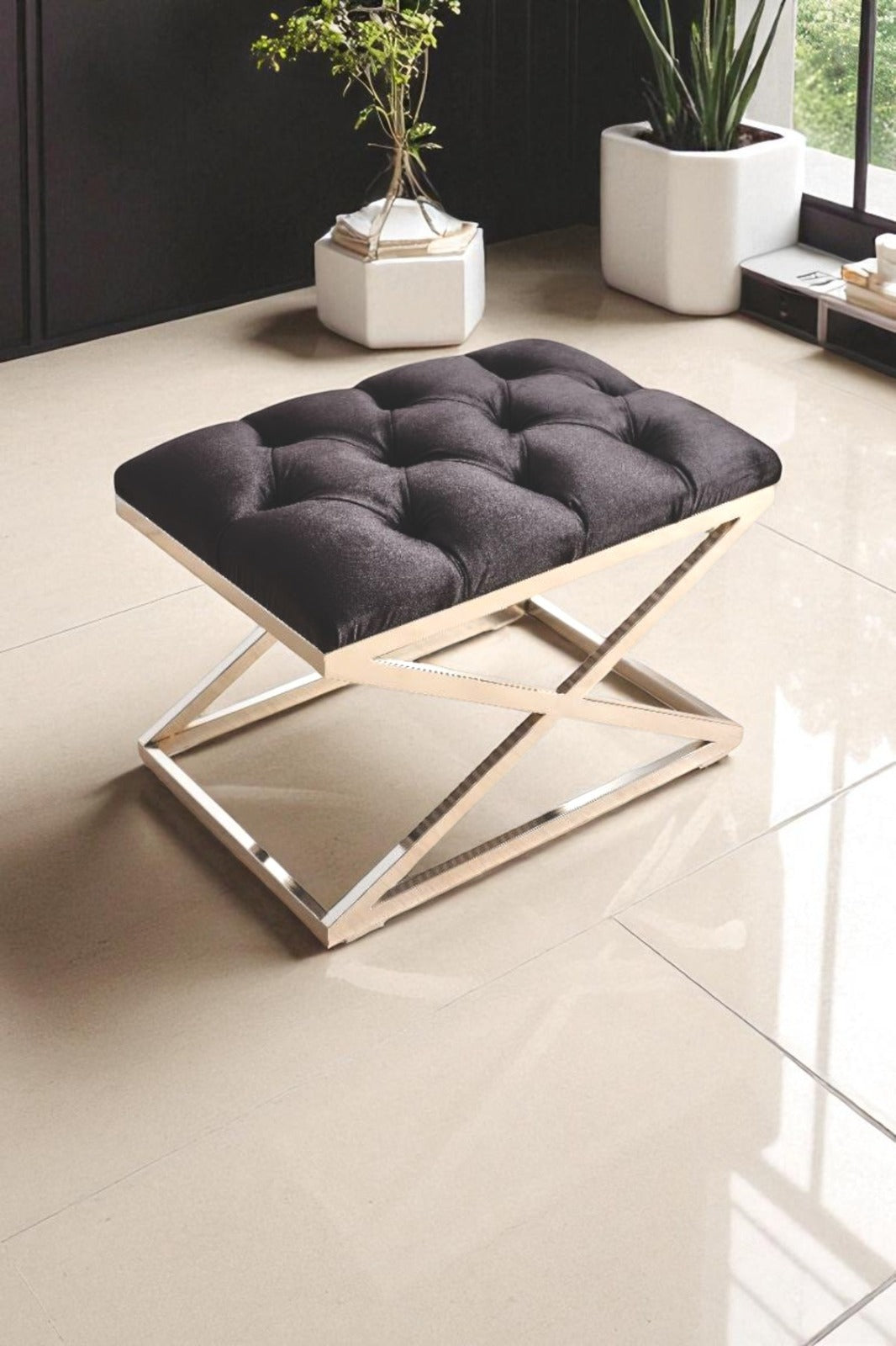 Delano X Bench Puf ANTRASİT