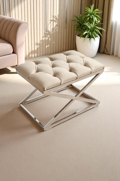 Delano X Bench Puf KREM