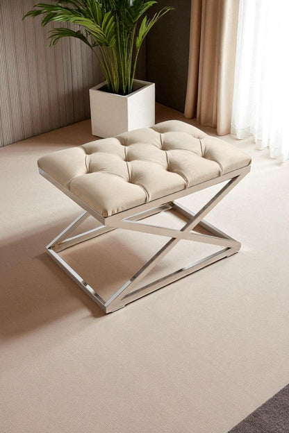 Delano X Bench Puf KREM