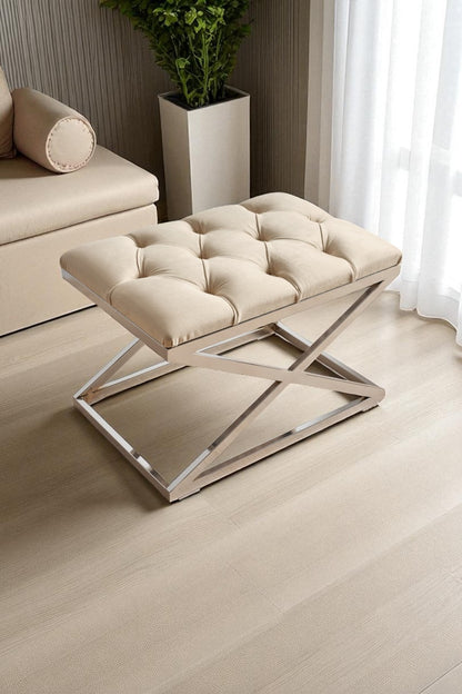 Delano X Bench Puf KREM