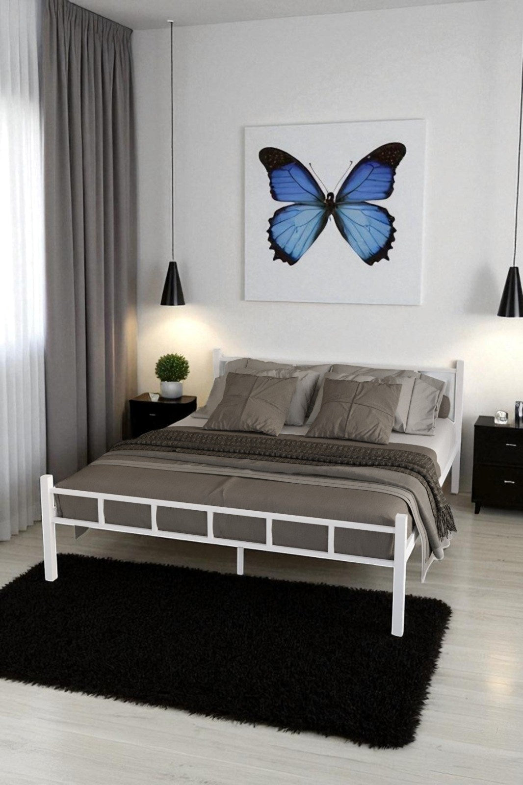 Serenita Metal Ferforje Karyola Çift Kişilik Karyola 160x200