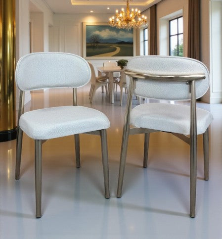 Venüs Serisi Beyaz Mermer Desenli Lak Panel Masa ve 6 Sandalyeli Yemek Masası Takımı