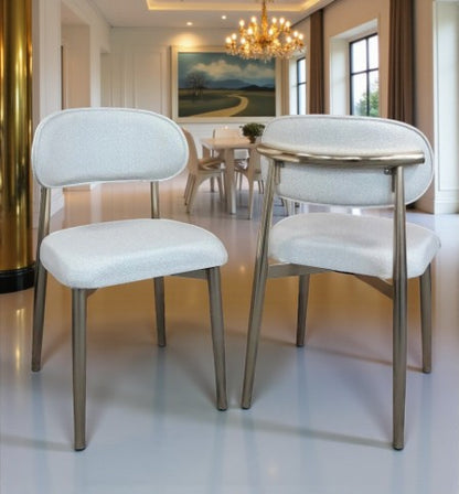 Venüs Serisi Beyaz Mermer Desenli Lak Panel Masa ve 6 Sandalyeli Yemek Masası Takımı