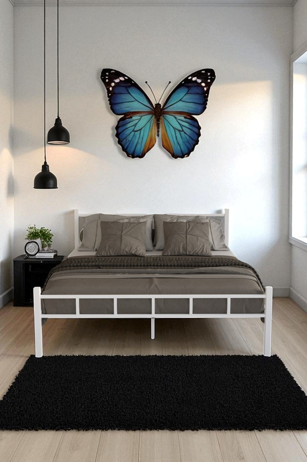 Serenita Metal Ferforje Karyola Çift Kişilik Karyola 160x200